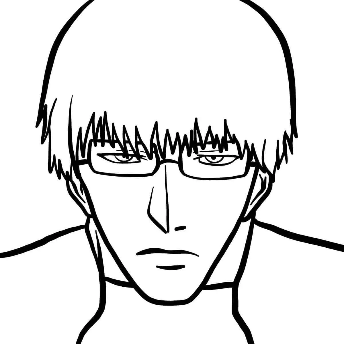 Coloriage Kishou Arima Investigator - Tokyo ghoul à imprimer
