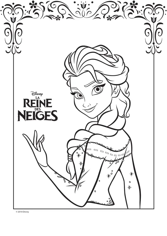 Coloriage La Reine des Neiges 2 - Aventure gelée - La Reine des neiges à imprimer