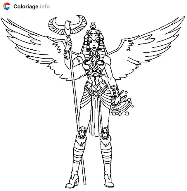 Desenho de A Feiticeira com Poderes Mágicos para colorir