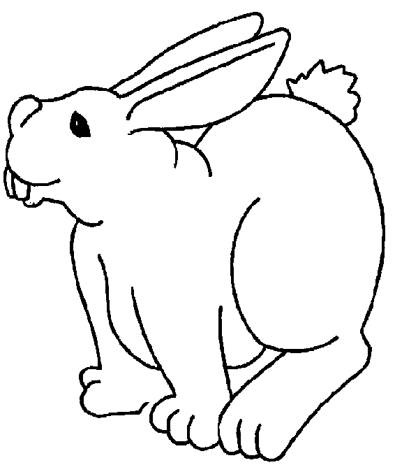 Coloriage Lapin En Chocolat - Pâques à imprimer