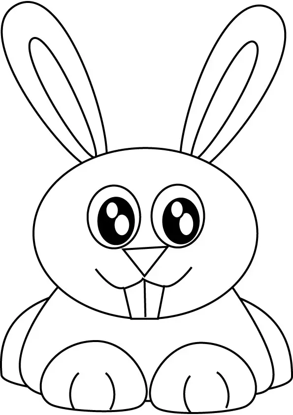 Coloriage Lapin Mignon - Lapin à imprimer