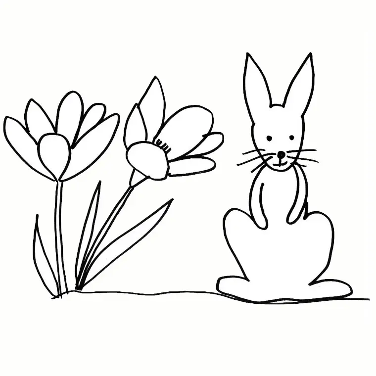 Coloriage Lapin Nain - Animaux à imprimer
