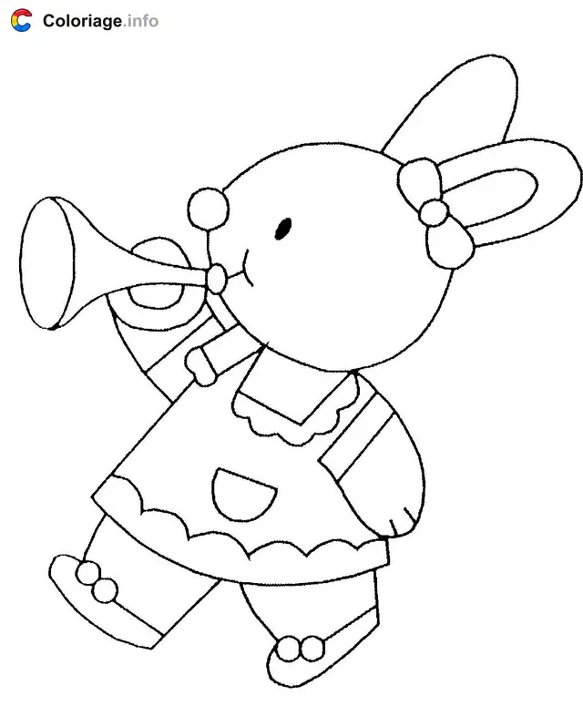 Coloriage Lapineau - Lapin à imprimer