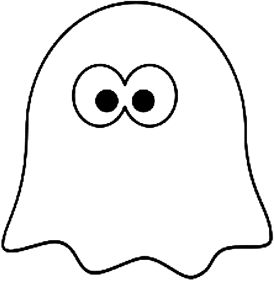 Coloriage Le Fantôme De Pacman - Halloween fantome à imprimer