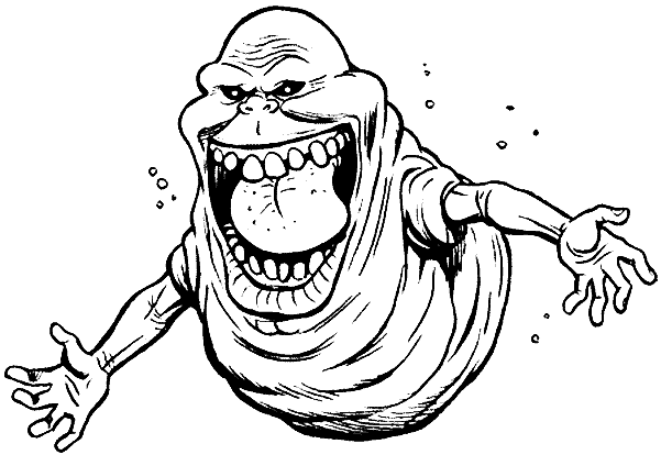 Coloriage Le Fantôme Glouton Et Vert De Sos Fantôme Appele Bouffe Tout - Halloween fantome à imprimer