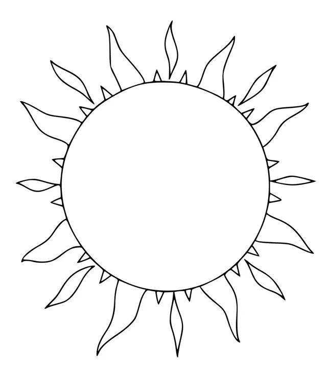 Coloriage Le Soleil En Été - Maternelle à imprimer
