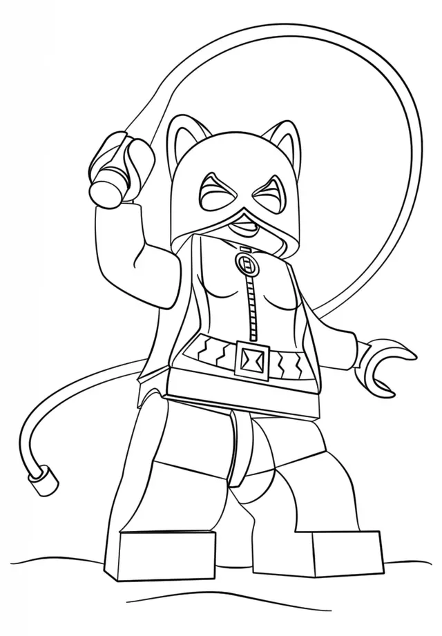 Coloriage Lego Catwoman Batman - Lego batman à imprimer