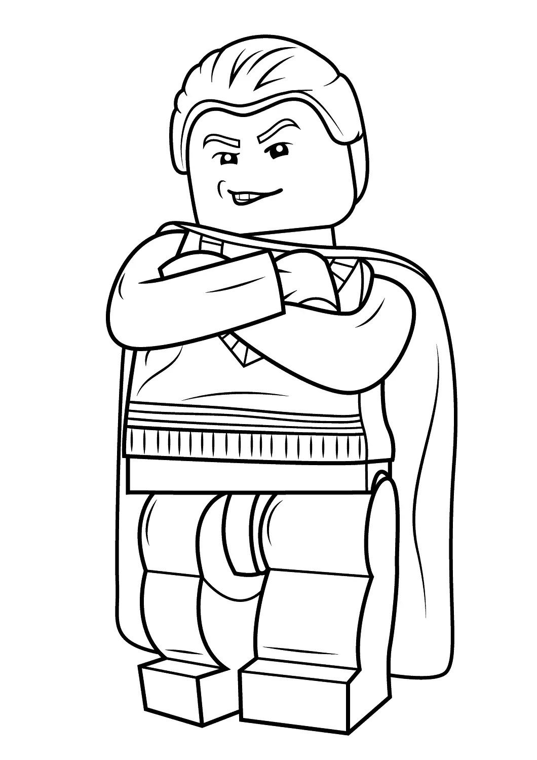 Coloriage Lego Draco Malfoy Harry Potter - Lego harry potter à imprimer