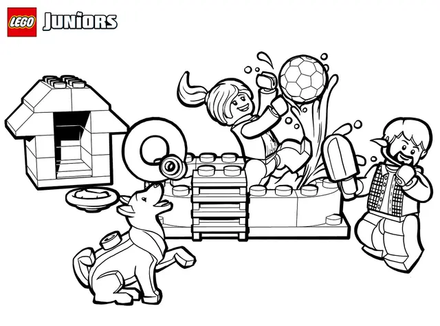 Coloriage Lego Fun - Lego junior à imprimer