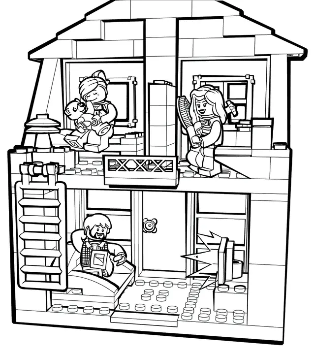 Coloriage Lego Juniors - Lego junior à imprimer