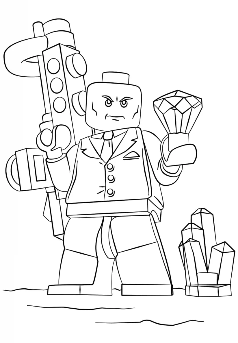 Coloriage Lego Lex Super Heroes - Lego Super Heroes à imprimer