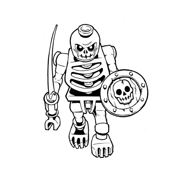 Coloriage Lego Ninjago Halloween Dragon - Ninjago à imprimer