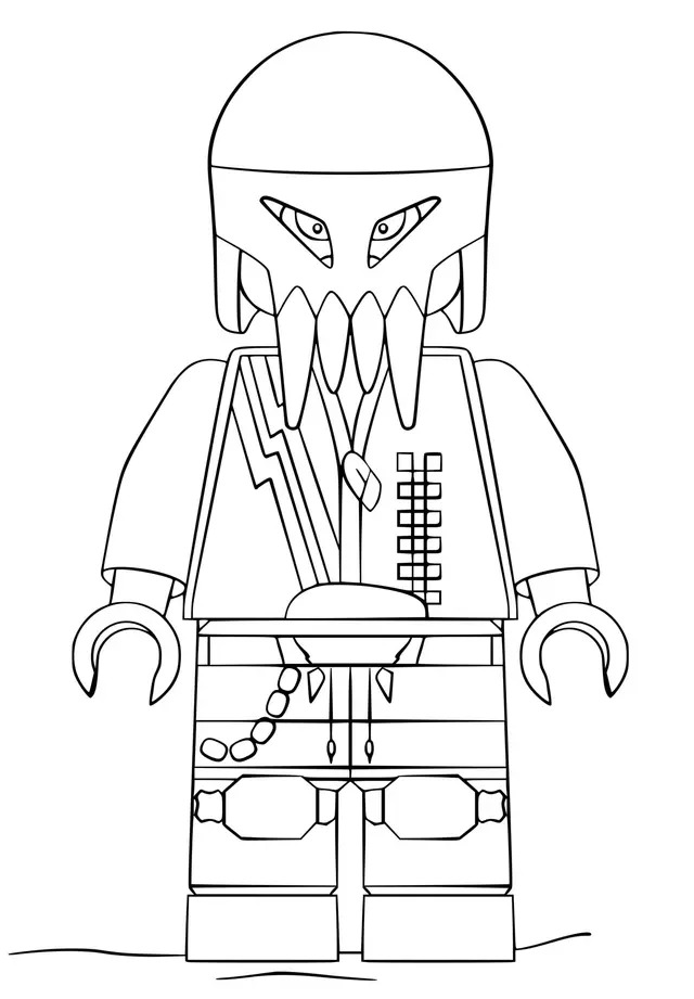 Coloriage Lego Police De L'espace - Police à imprimer