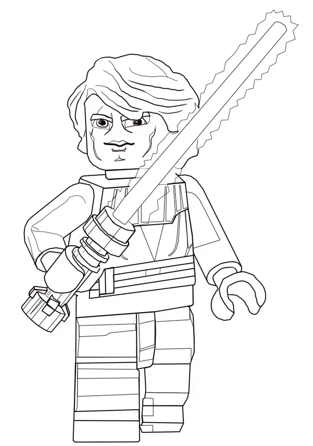 Coloriage Lego Star Wars soldat de l'Empire galactique - Star wars à imprimer
