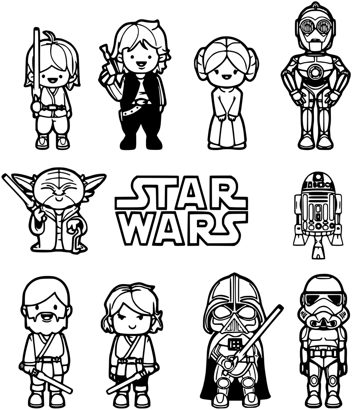 Lego Star Wars TIE Fighter Under Construction coloring page to print