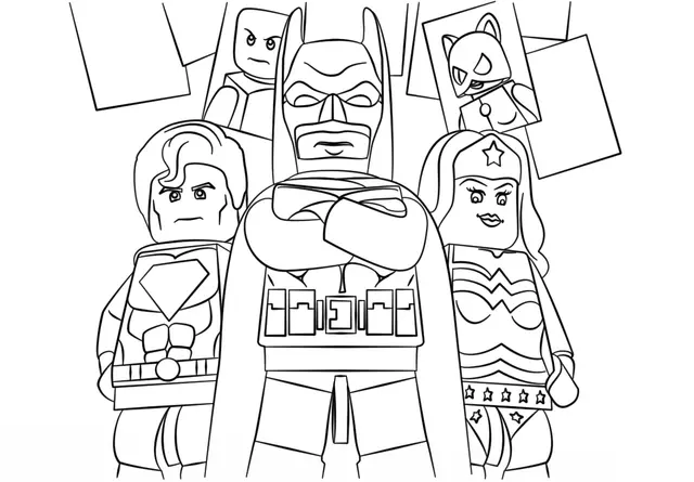 Coloriage Lego Super Heroes Batman - Lego batman à imprimer