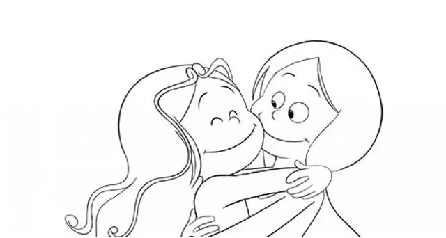 The Sisters – Two Sisters coloring page to print