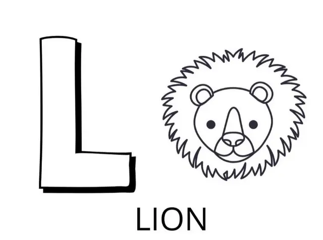 Coloriage Lettre L Comme Lion - Alphabet des animaux à imprimer