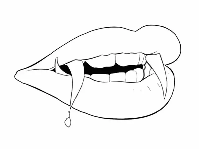 Coloriage Levres Vampire - Vampire à imprimer