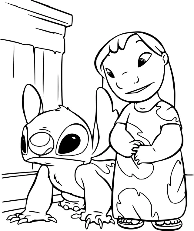 Coloriage Lilo Et Stitch - Stitch à imprimer