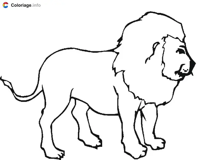 Coloriage Lion - Lion à imprimer