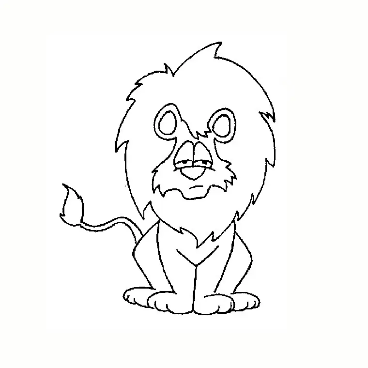 Coloriage Lion - Animaux à imprimer