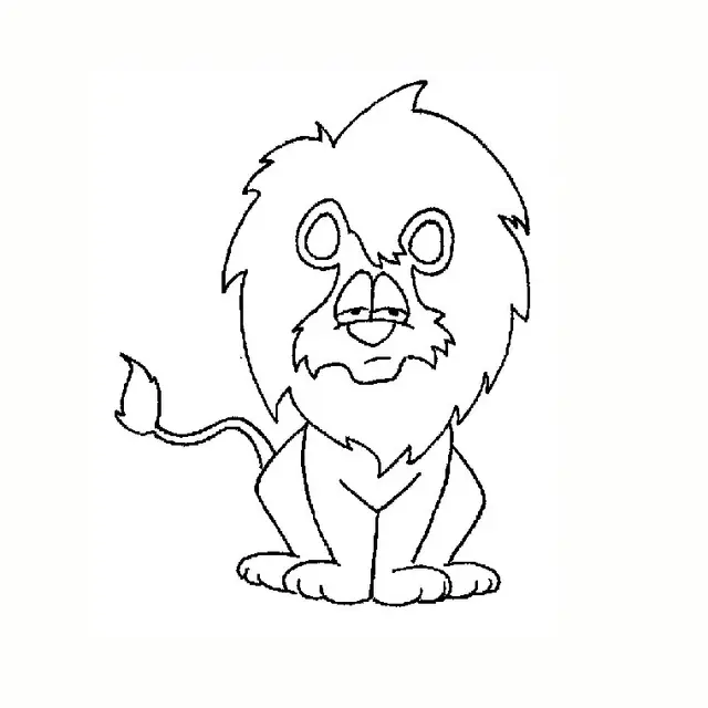 Coloriage Lion - Lion à imprimer