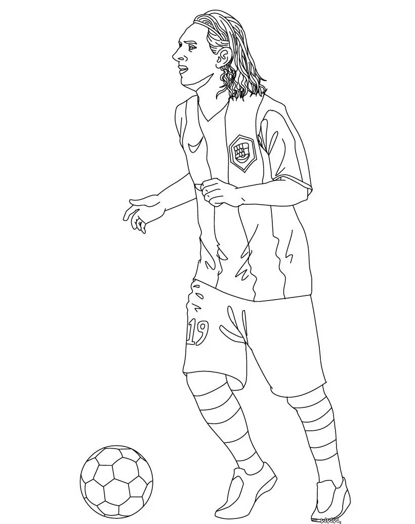 Coloriage Lionel Messi Joueur De Foot Fc Barcelone - Foot à imprimer