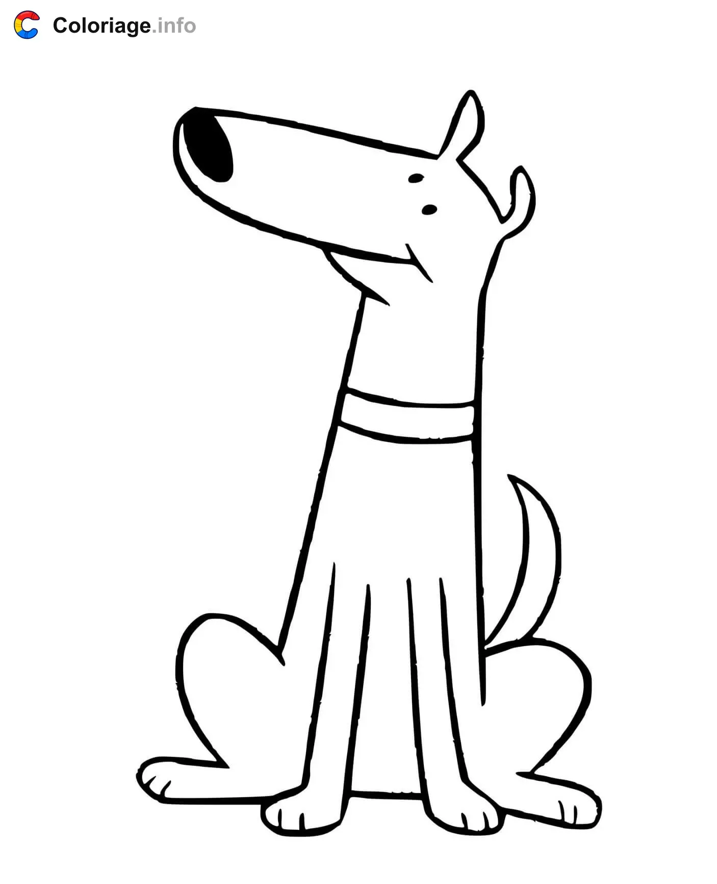 Mac the Blue Dog and Clifford coloring page to print