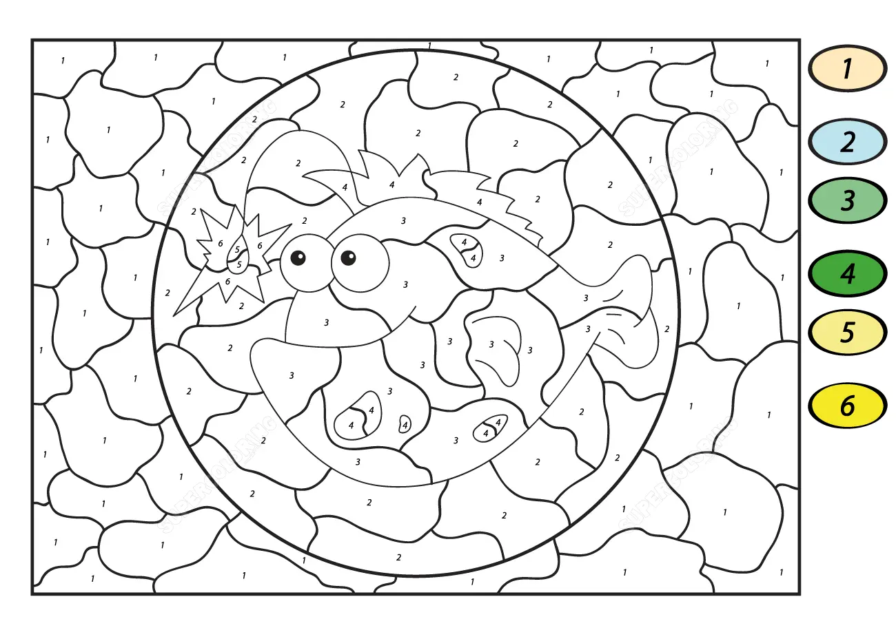 Coloriage Magique Ce2 Poisson Anglerfish - Magique CE2 à imprimer