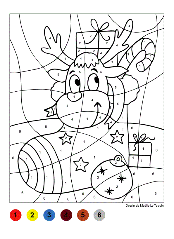 Disegno di Calza di Natale Magica da stampare