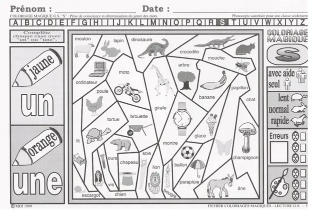 Coloriage Magique Cp Lecture - Magique à imprimer