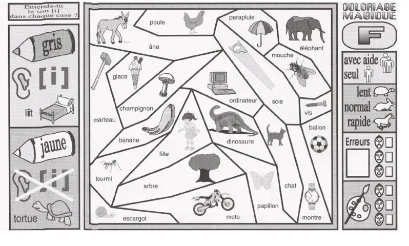 Coloriage Magique Cp Lecture Sons1 - Magique à imprimer