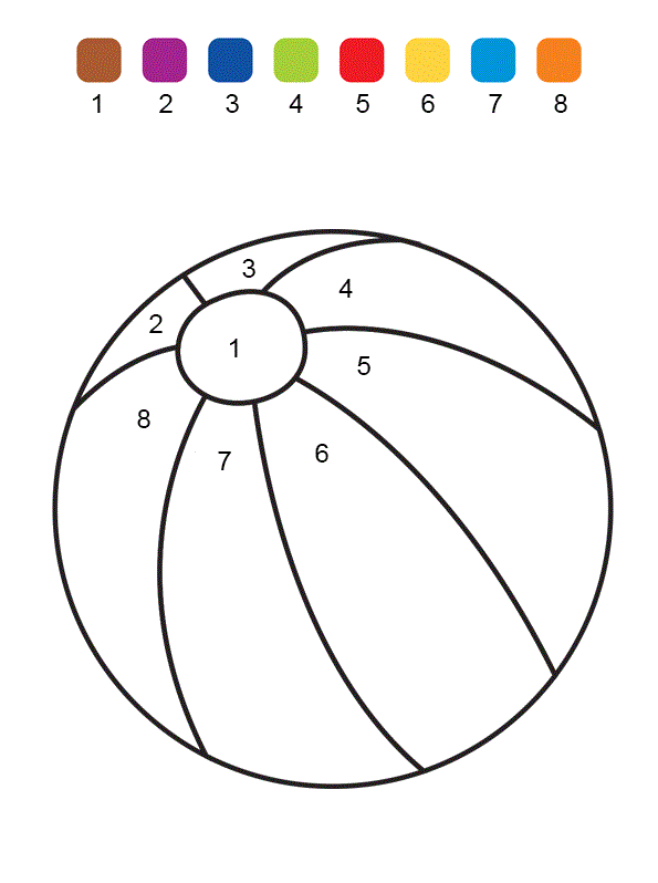 Disegno di Pallone da Spiaggia Magico da stampare