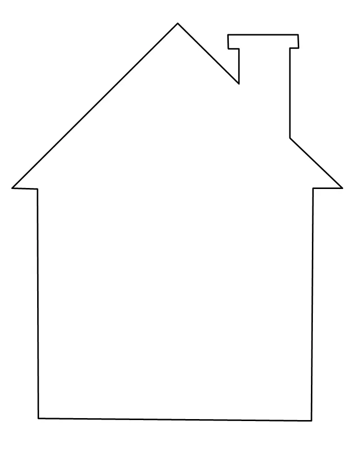 Coloriage Maison accueillante avec jardin fleur - Facile à imprimer