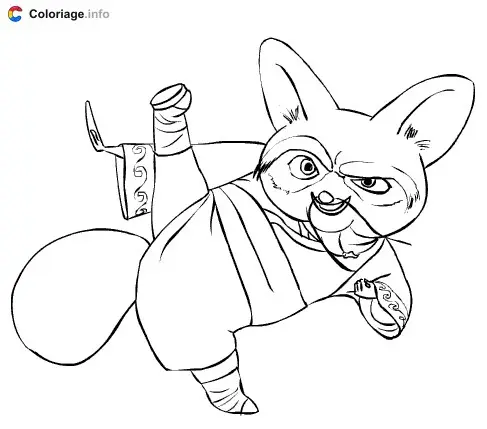 Master Shifu coloring page to print