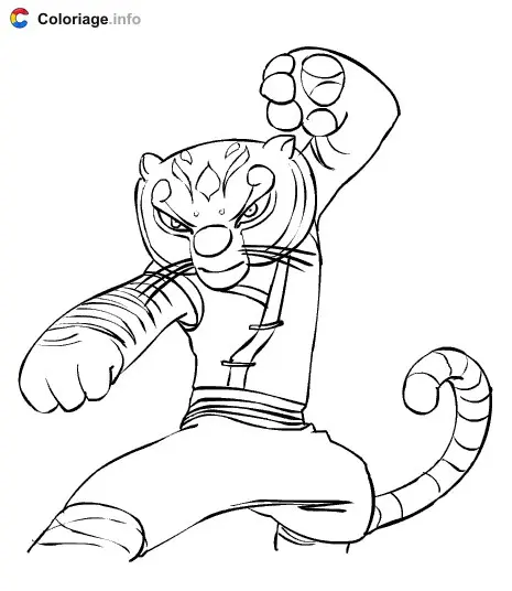 Master Tigress coloring page to print