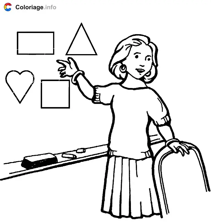 Ausmalbild Lehrerin Ausmalbilder zum Ausdrucken