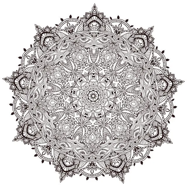 Coloriage Mandala A Colorier Très Detaille Par Anvino - Adulte à imprimer