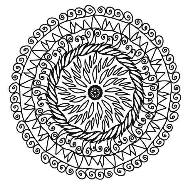 Coloriage Mandala Dessin Adulte - Adulte à imprimer