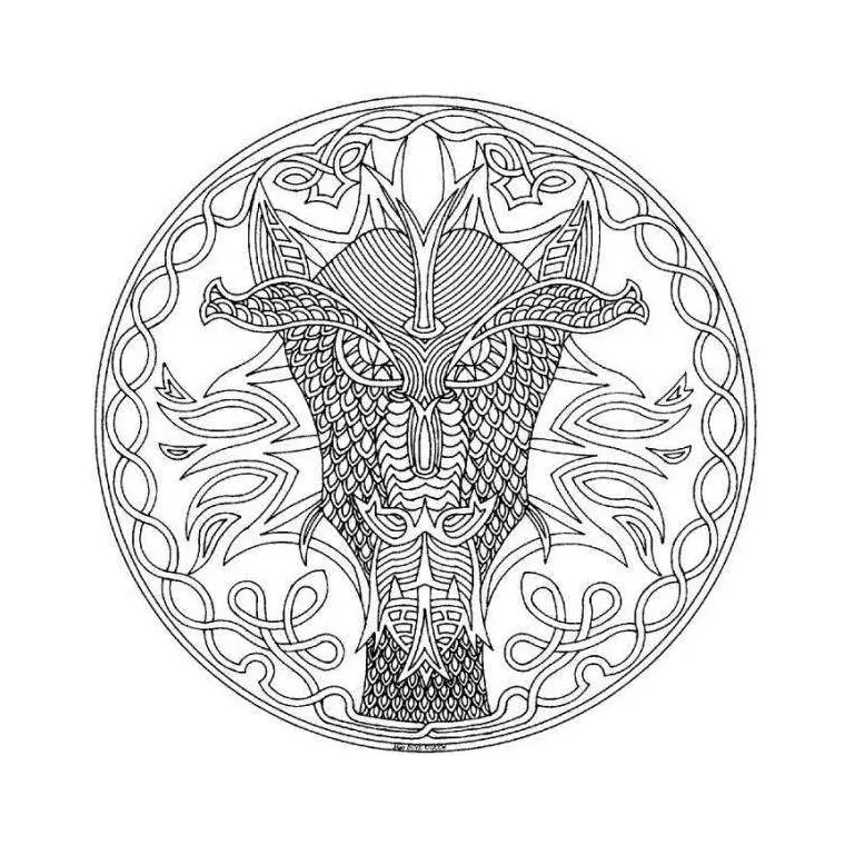 Coloriage Mandala Difficile 10 - Mandala à imprimer