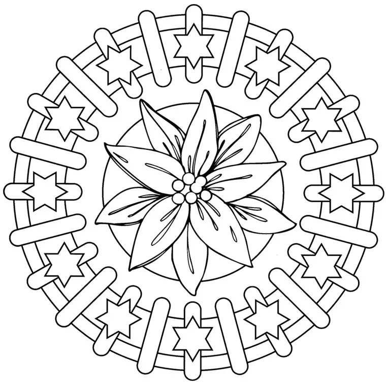 Hard Mandala 6 coloring page to print
