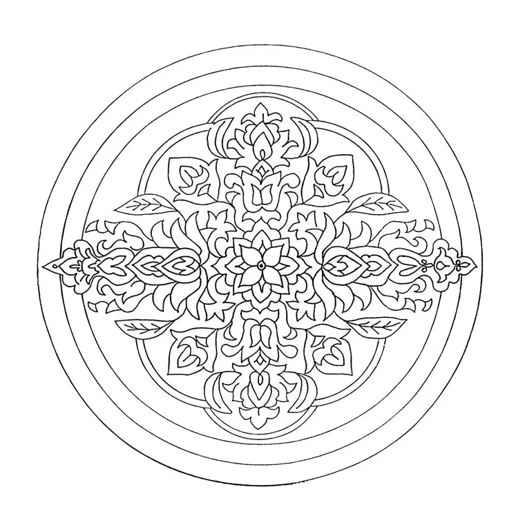 Hard Mandala 7 coloring page to print