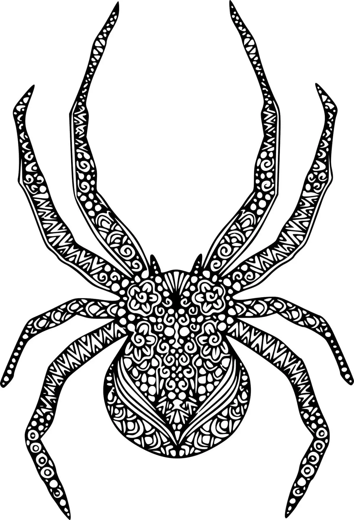 Ausmalbild Mandala Halloween Spinne Ausmalbilder zum Ausdrucken
