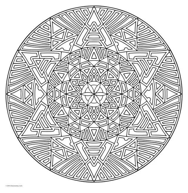 Coloriage Mandala Pour Adulte Art Thérapie - Mandala à imprimer