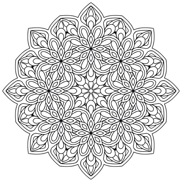 Coloriage Mandala Zen Antistress New - Mandala à imprimer