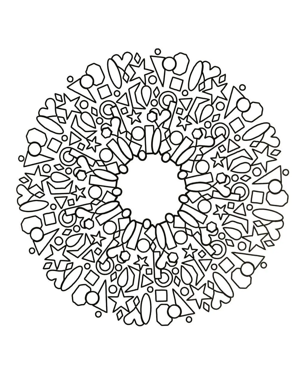 Ornamental Mandala with Intricate Details coloring page to print