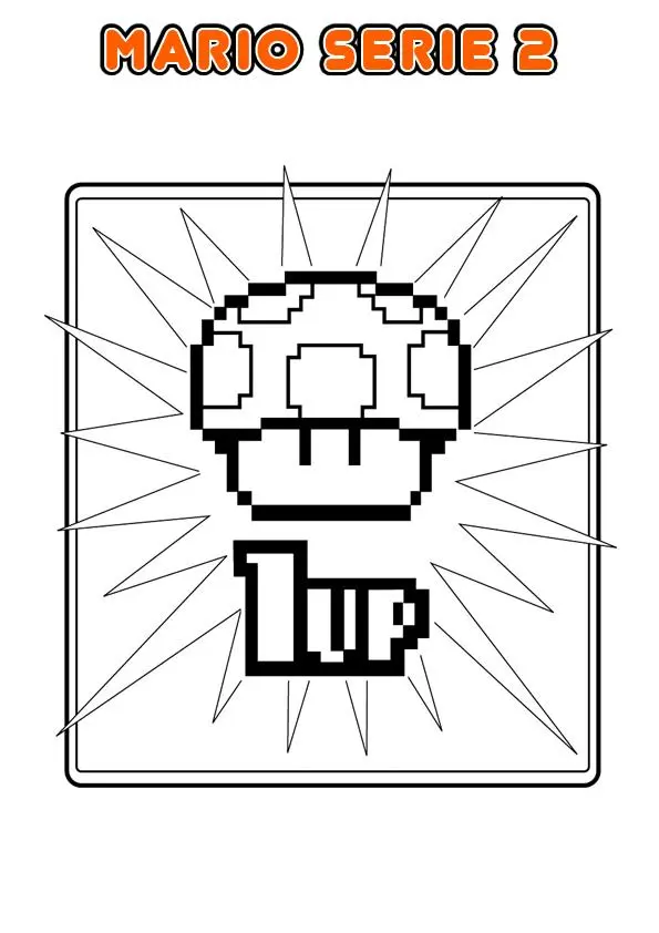 Coloriage Mario sautant avec ses gants blancs iconiques - Mario à imprimer
