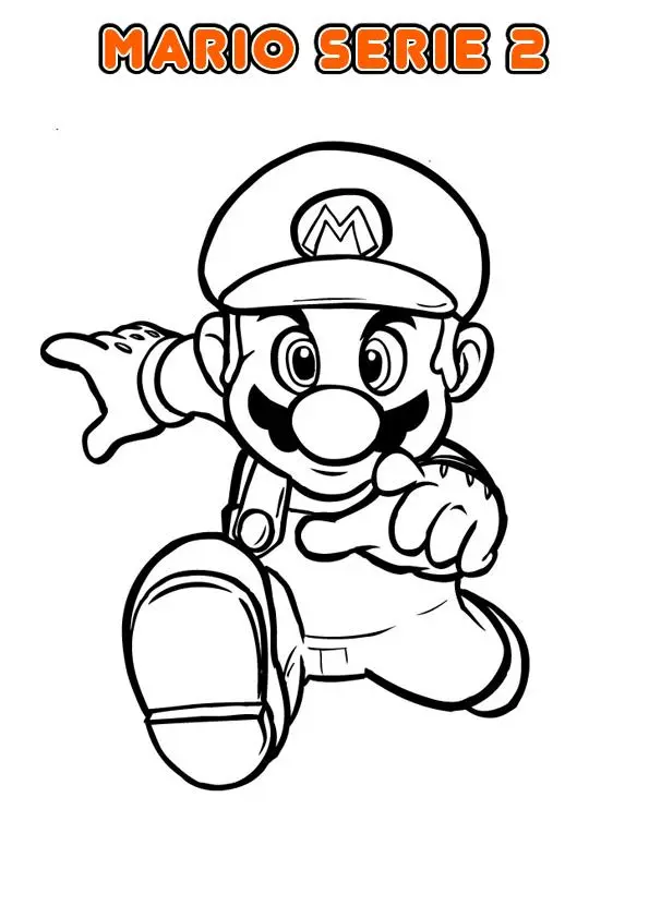 Disegno di Mario affronta Bowser, il re dei Koopa da stampare