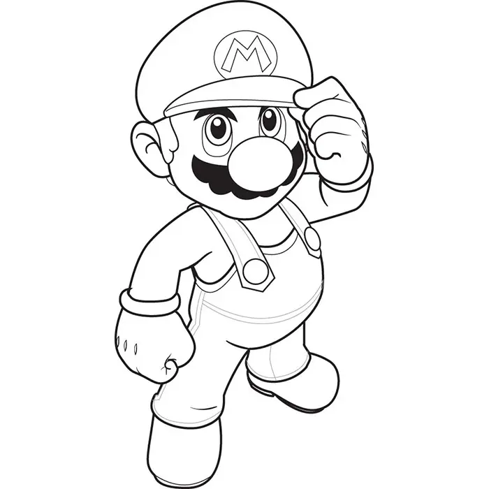 Disegno di Mario Bros su Nintendo da stampare
